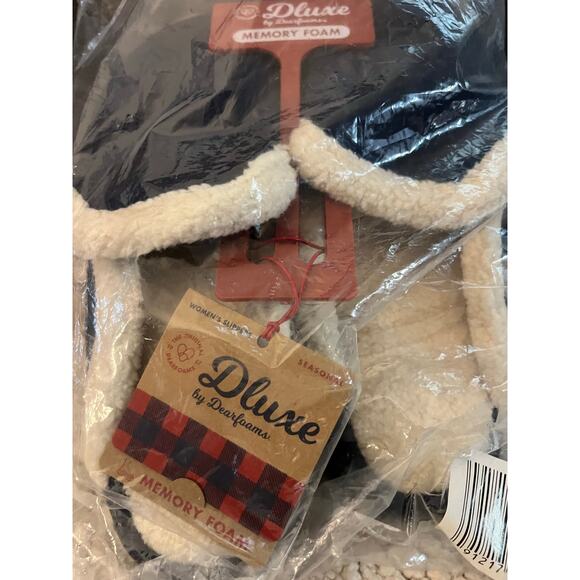 Deluxe memory foam women’s slippers size 7-8-NIB - Picture 3 of 4